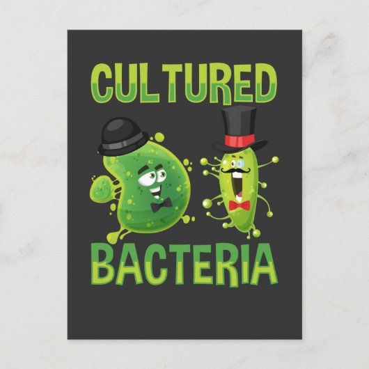 Microbiologische cultuur Bacteria Science Pun Briefkaart (Voorkant)