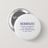 Microbiologist Joke .. Explain Not Understand Ronde Button 5,7 Cm (Voorkant /achterkant)