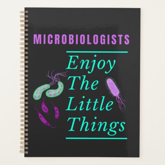 Microbiologists Enjoy The Little Things Planner (Voorkant)