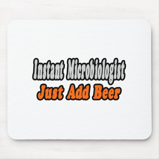 Microbioloog...Bier toevoegen Muismat (Voorkant)
