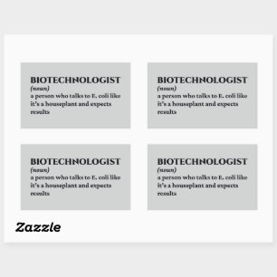Microbioloog Grappige Definitie Rechthoekige Sticker