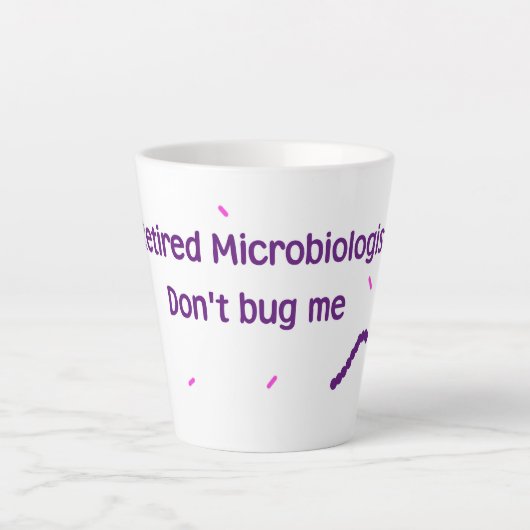 microbioloog in ruste latte mok (Voorkant)