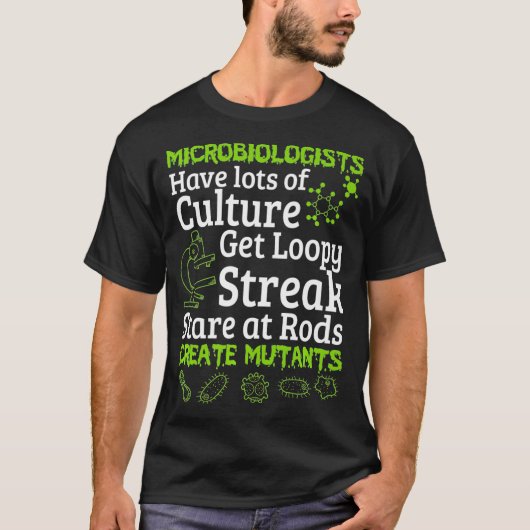 Microbioloog Microbiologie T-shirt (Voorkant)
