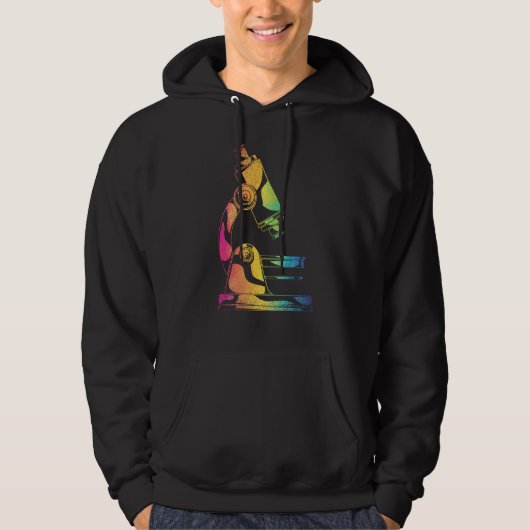 Microbioloog Microscope Nerd Medical Laboratory Hoodie (Voorkant)