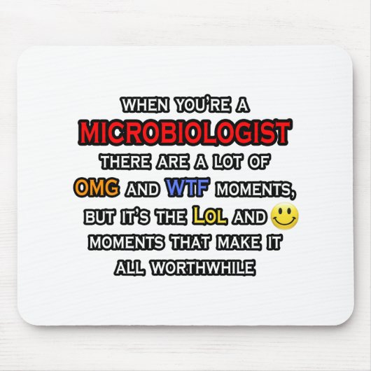 Microbioloog... OMG WTF LOL Muismat (Voorkant)