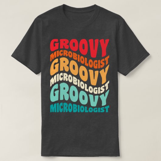 Microbioloog Retro 60s 70s 80s Vibes T-shirt (Design voorkant)