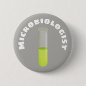 Microbioloog Ronde Button 5,7 Cm (Voorkant)