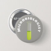 Microbioloog Ronde Button 5,7 Cm (Voorkant /achterkant)