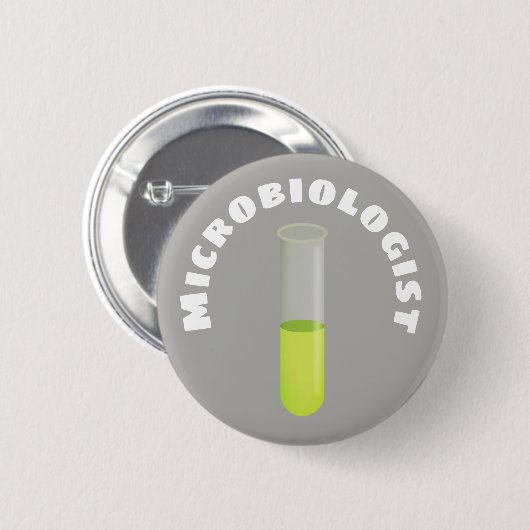 Microbioloog Ronde Button 5,7 Cm (Voorkant /achterkant)