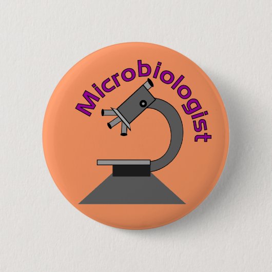 Microbioloog T-Shirts en Gifts Ronde Button 5,7 Cm (Voorkant)