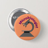 Microbioloog T-Shirts en Gifts Ronde Button 5,7 Cm (Voorkant /achterkant)