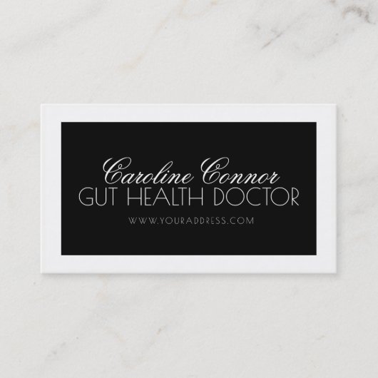 Microbiota Research Scientist Zwart Wit Vet Visitekaartje (Voorkant)