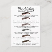 Microblaadstadia voor genezing en nazorg visitekaartje (Voorkant)