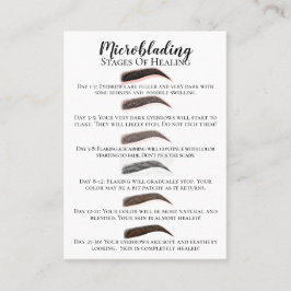 Microblaadstadia voor genezing en nazorg visitekaartje