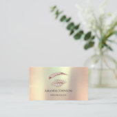Microblade Lashes Brows Makeup Eye Roos Copper Visitekaartje (Staand voorkant)