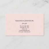 Microblade Lashes Brows Makeup Logo Blauw Visitekaartje (Achterkant)