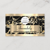 Microblade Makeup Eyelash Extension Gold Black Visitekaartje (Voorkant)
