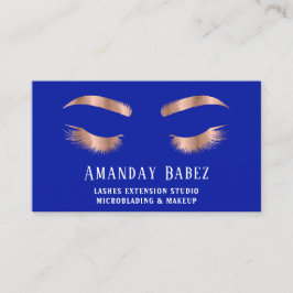 Microblade Makeup Eyelash Extension QR Code Blue Visitekaartje