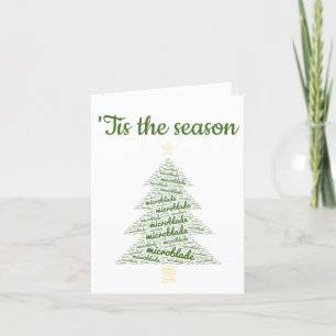 Microblade/wenkbrauw artiest Holiday Kaart