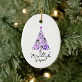 Microbladercadeau - Kerstmis met microblade Keramisch Ornament