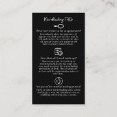 Microblading Aftercare, 3,5 x 2,0-inch Visitekaart Visitekaartje (Achterkant)