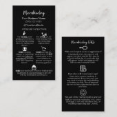 Microblading Aftercare, 3,5 x 2,0-inch Visitekaart Visitekaartje (Voorkant / Achterkant)
