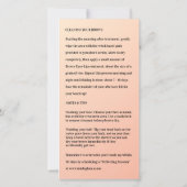 Microblading Aftercare Creamy Glam Bedankkaart (Achterkant)