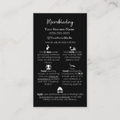 Microblading Aftercare en FAQs Instruction Card Visitekaartje (Voorkant)
