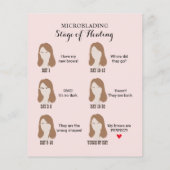 Microblading Aftercare Instruction Blush Pink Flyer (Achterkant)