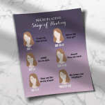 Microblading Aftercare Instruction Paars Ombre Flyer<br><div class="desc">Microblading Aftercare Instruction Modern Paarse Ombre Flyers.</div>