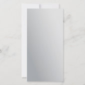 Microblading Aftercare Metal Gray Minimale Gradiën Bedankkaart (Achterkant)