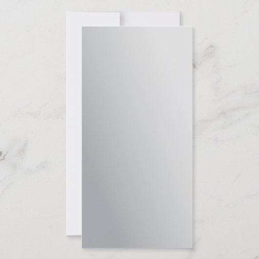 Microblading Aftercare Metal Gray Minimale Gradiën Bedankkaart (Achterkant)