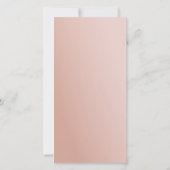 Microblading Aftercare Peony Pink Minimale gradiën Bedankkaart (Achterkant)