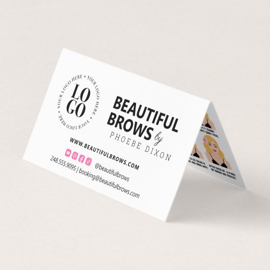 Microblading Brow Aftercare Appointinder B Visitekaartje (Voorkant)