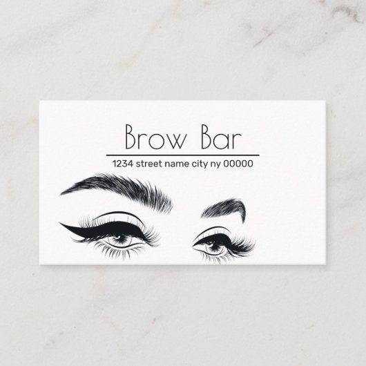 Microblading Brows & Lashes, Eyelash Extensions Bu Visitekaartje (Voorkant)