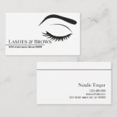 Microblading Brows & Lashes, Eyelash Extensions Visitekaartje (Voorkant / Achterkant)