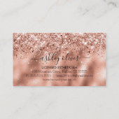 Microblading Brows Roos Gold Glitter Makeup Artist Visitekaartje (Achterkant)