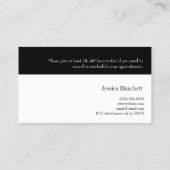 Microblading Brows Salon Appointment Card Afsprakenkaartje (Achterkant)