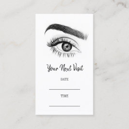 Microblading Brows Salon Appointment Card Afsprakenkaartje