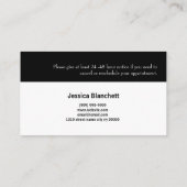 Microblading Brows Salon Appointment Card Afsprakenkaartje (Achterkant)