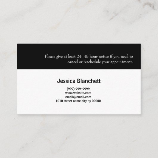 Microblading Brows Salon Appointment Card Afsprakenkaartje (Achterkant)