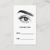 Microblading Brows Salon Appointment Card Afsprakenkaartje (Voorkant)