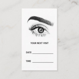 Microblading Brows Salon Appointment Card Afsprakenkaartje