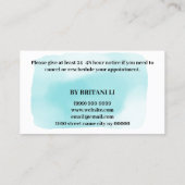 Microblading Brows Salon Appointment Card Afsprakenkaartje (Achterkant)