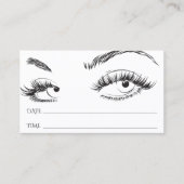 Microblading Brows Salon Appointment Card Afsprakenkaartje (Voorkant)