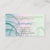 Microblading Brows Salon, gradiënt Appointkaart Afsprakenkaartje (Achterkant)