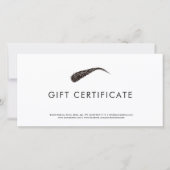 Microblading Eenvoudig Modern Cadeau Certificaat Bedankkaart (Voorkant)
