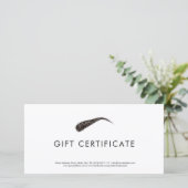 Microblading Eenvoudig Modern Cadeaubon Bedankkaart (Staand voorkant)