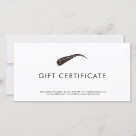 Microblading Eenvoudig Modern Cadeaubon Bedankkaart