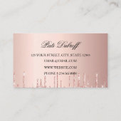 Microblading Eyebrows Brows Glitter Roos Gold Pink Visitekaartje (Achterkant)